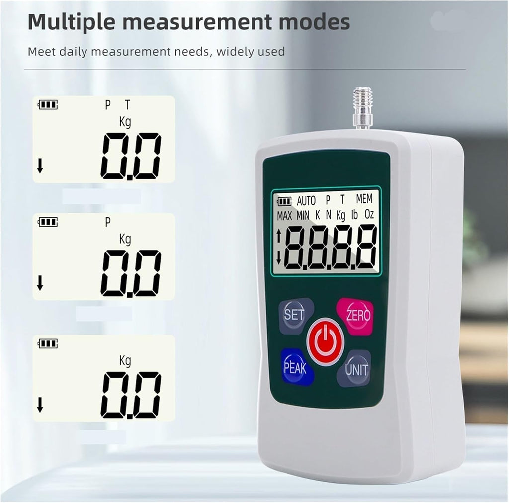 Digital Force Gauge, Digital Force Gauge Spring Push Pull High Precision Measuring Instrument Sensor Dynamometer,30