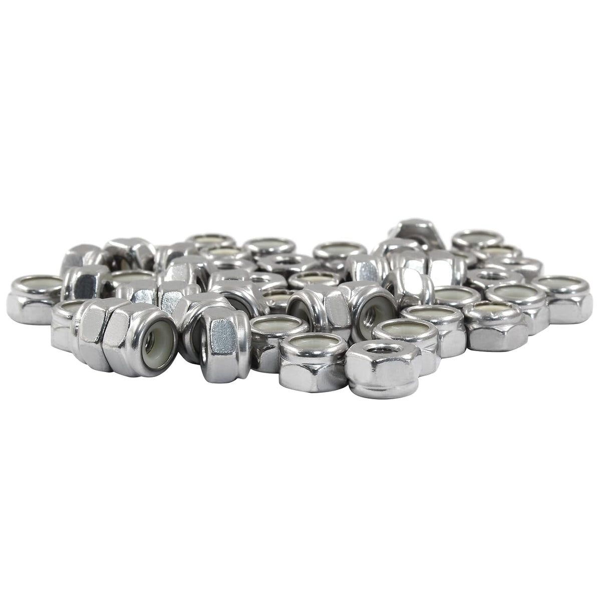 Litoexpe 50 Pcs #10-32 Nylon Insert Hex Lock Nuts