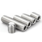 3/8-16 x 3/4'' (10 Pack) Set Screws, 304 Stainless Steel 18-8, Internal Hex Head Allen Drive Cup Point Screws (with Hex Key Wrench)