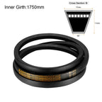 uxcell B-69 V-Belts 69" Inner Length, B-Section Rubber Drive Belt
