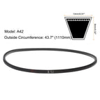 uxcell 3pcs A42 Wrapped Rubber Belt, A-Section V Belt 43.7" Outside Circumference x 0.51" Width x 0.32" Thick, Industrial Power Transmission Belt