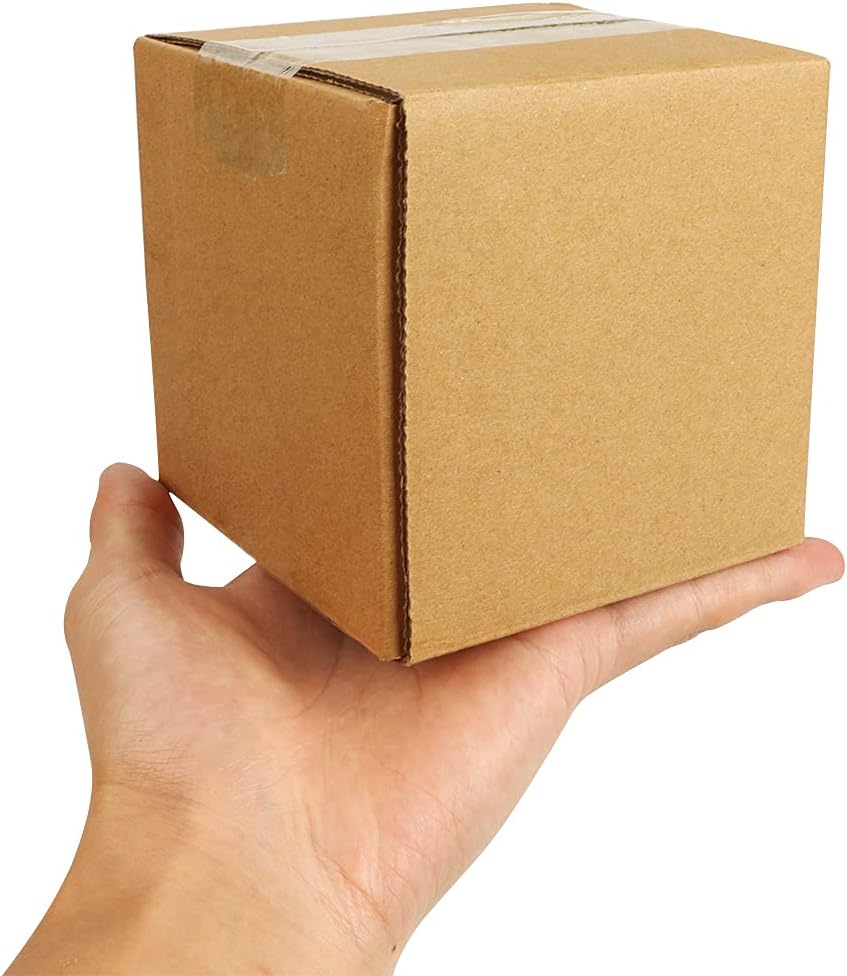 Shipping Boxes Small 4 x 4 x 4 inches Cardboard Boxes, 25 Pack