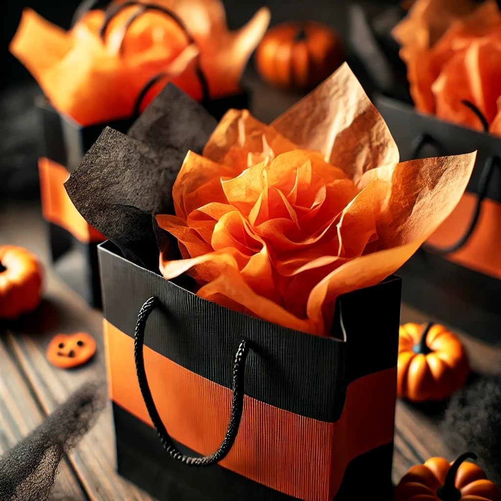 Gift Wrap Tissue Paper | Size: 15 Inch X 20 Inch | Count: 100 Sheets (Black)