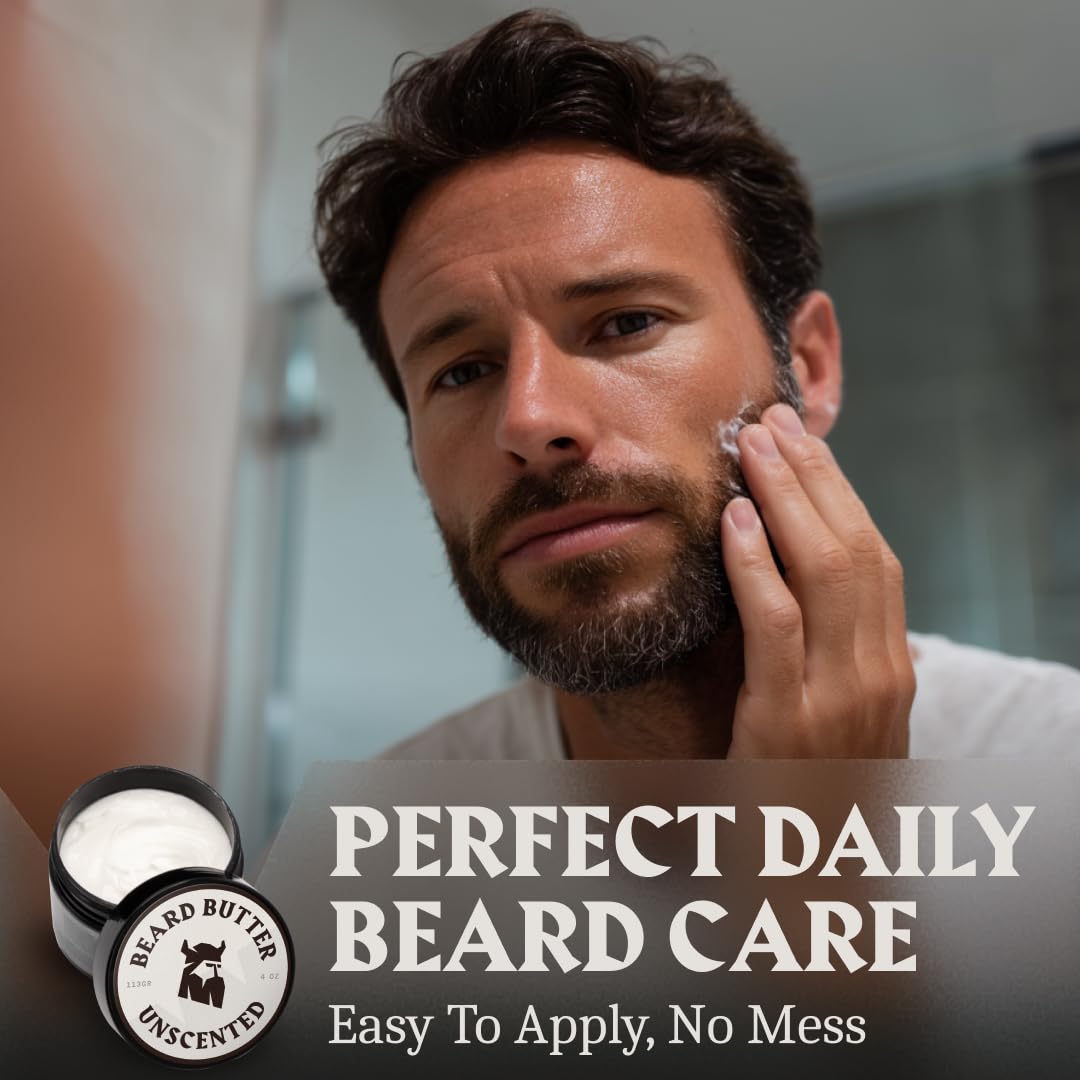 Beard Butter for Men - 4 oz, Unscented