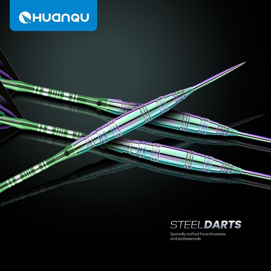 Professional Steel Tip Darts Set, 3 Pack 21/22/23/24g Darts Metal Tip Set with Extra Dart Shafts/Flights & Dart