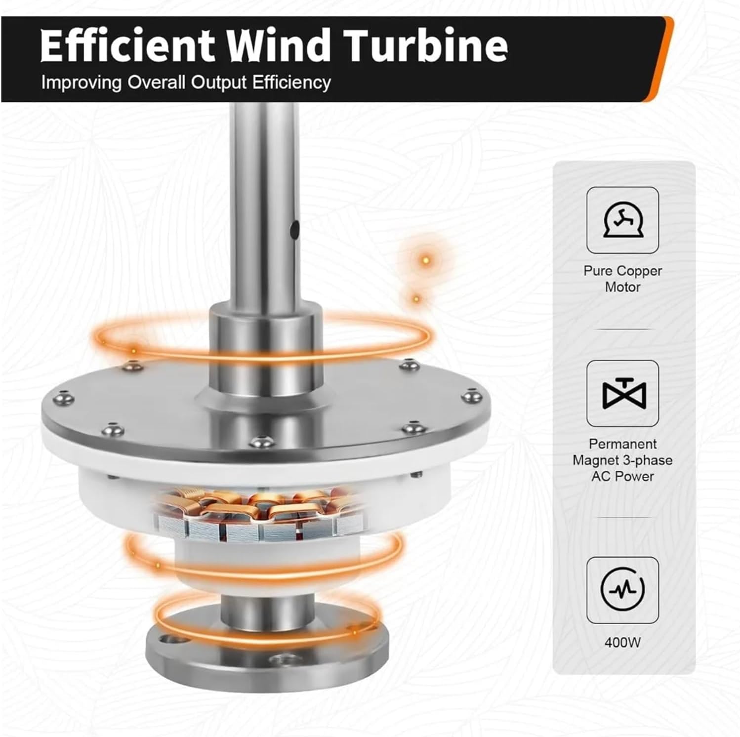 12V 400W Vertical Axis Wind Turbine Generator Kit MPPT Controller | Converts wind energy into electrical power for