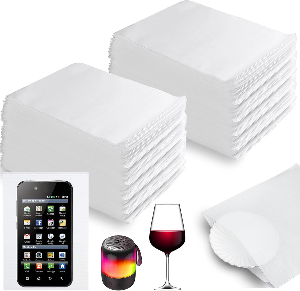 Cushion Foam Wrap Pouches for Moving(100 Pack 6"x8'')