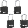 Magnum Outdoor Padlock, Heavy-Duty Keyed Lock, 4-Pack, M115XQLF | 1-7/8-inch Weather Resistant Lock Protects Outdoor