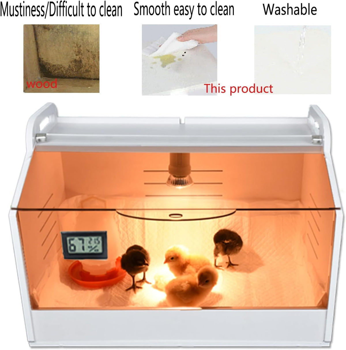 Intelligent Brooder Box 10-15 Newborns Chicks Quail Birds Egg Incubator
