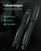 SCITOO Front Rear Shocks 4pcs for Frontier 2WD 4WD shock absorbers
