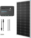 100W 12V Solar Panel Starter Kit with 30A PWM Controller | Complete kit includes Monocrystalline solar panel, Charger