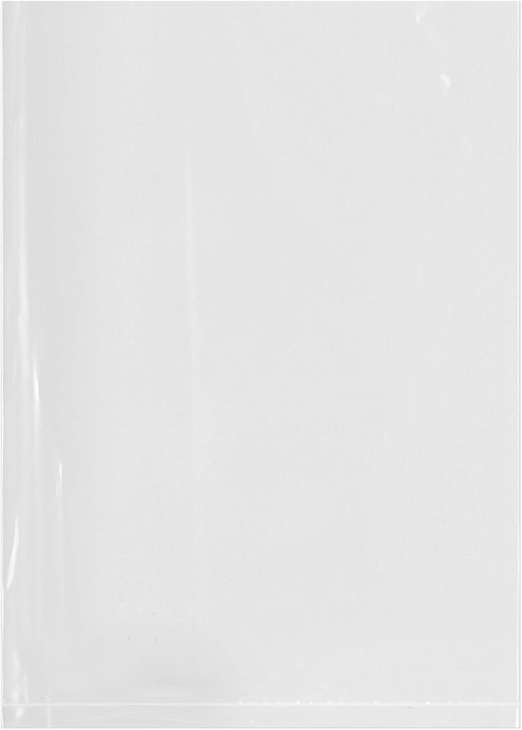 5 x 7 inch, 2 Mil Flat Open Clear Poly Bags (Pack of 200)