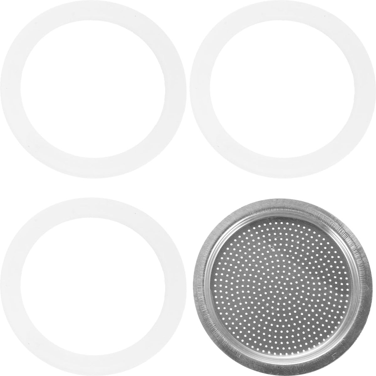 Kichvoe 3+1 Pcs Replacement Silicone Gasket Seal Rings for 9 Cup Pots