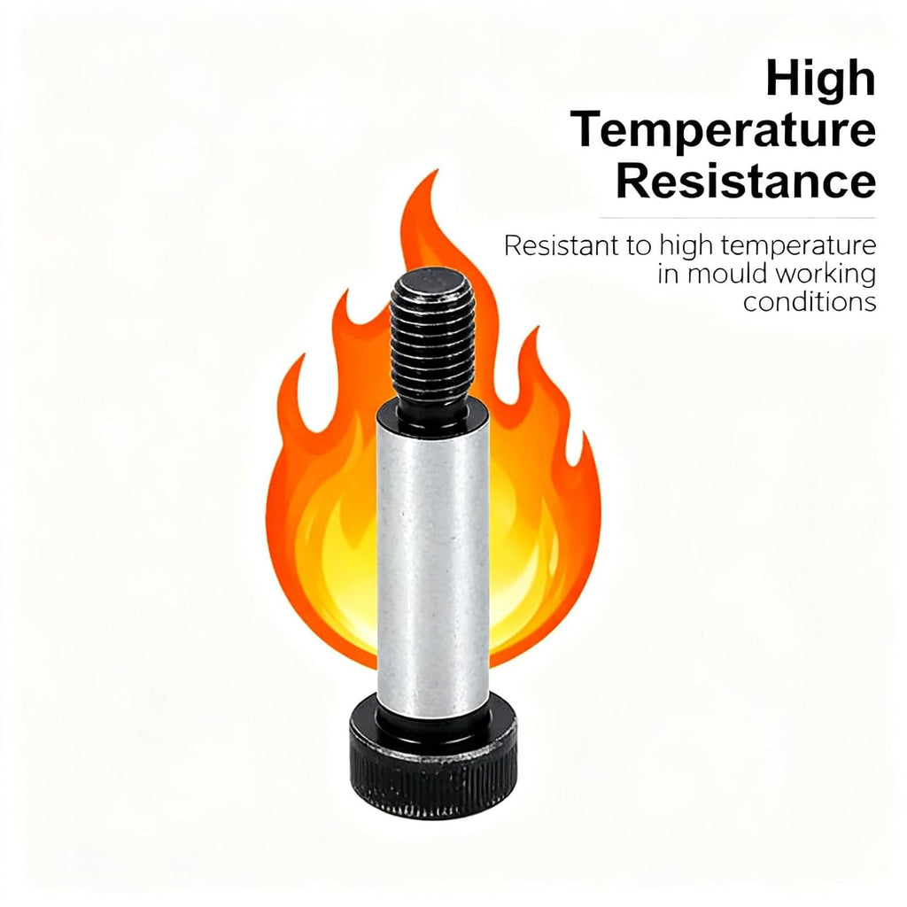 M5 Thread Shoulder Screw Bolts, 6 Pcs, 6mm Shoulder, 25mm
