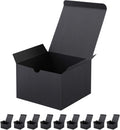 10 Gift Boxes 6x6x4 Inches, Matte Black Gift Boxes Bulks