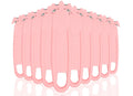 Safety Box Cutter Knife, Recessed SS Blade, 10-Pack, Pink