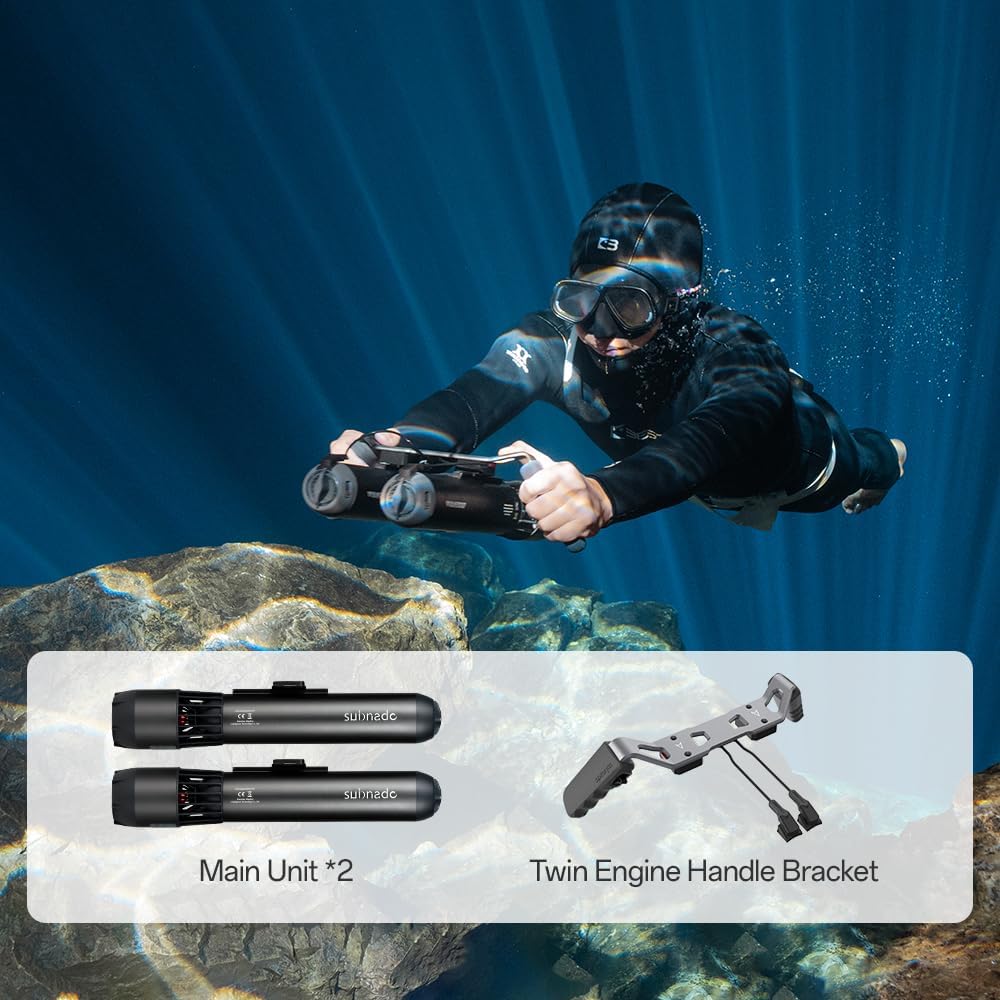 Subnado Underwater Scooter Main Unit, Gray/Red