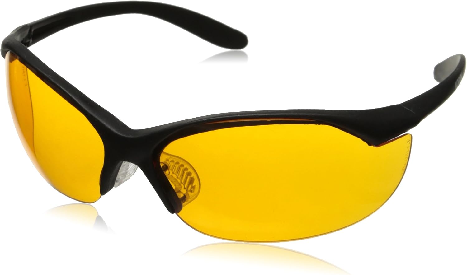 by Honeywell Vapor II Sharp-Shooter Anti-Glare Shooting Glasses, Orange Lens (R-01537),Black/Orange,Large