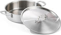 Tri-Ply Stainless Steel 7 Quart Braiser Pan with Lid