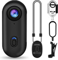 i3 4K Thumb Action Camera, Tiny Size, Mount Anywhere, Small Body Camera | with 64G Card, Spring Clip, Portable