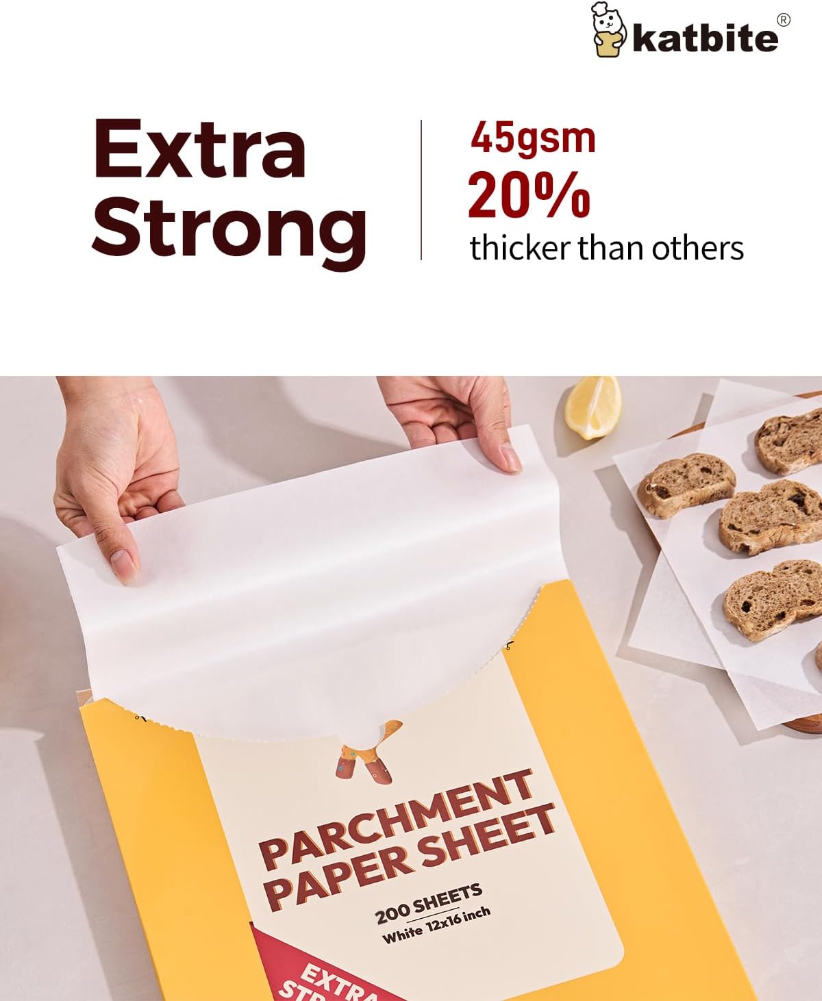 200 Pcs Parchment Paper Baking Sheets, 12x16 Inch, Heavy Duty