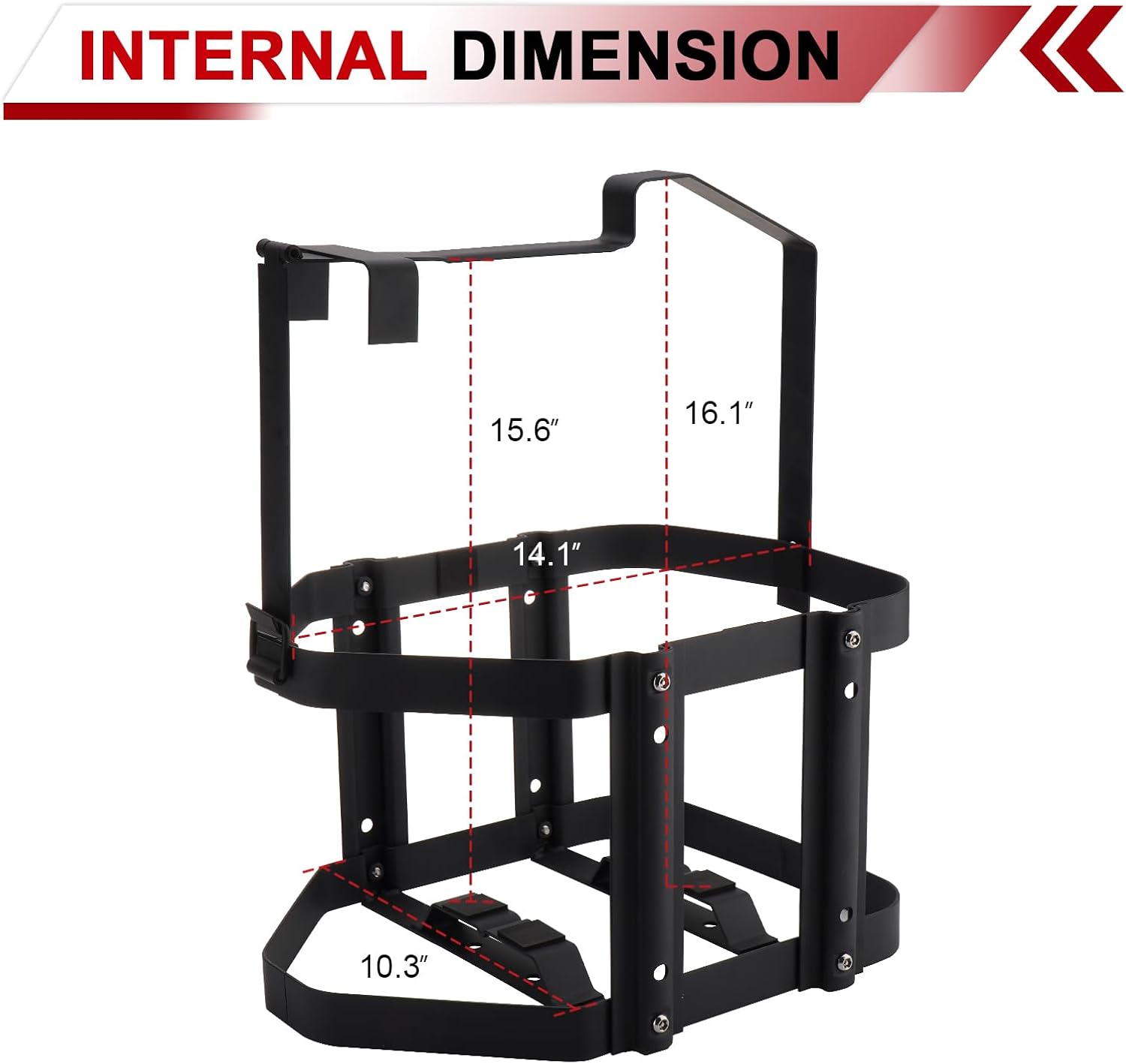 5 Gallon Gas Can Holder Compatible with SureCan Gas Can | Metal Steel Fuel Container Mount Bracket