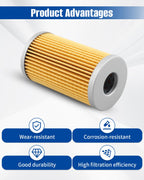 4PCS Fuel Filter with O-ring Spring 15521-43160 Fit for Kubota