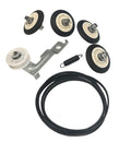 Dryer Repair Kit - Compatible with LG DLE2140W, DLE2240W, DLE2250W, DLE2301R, DLE2301W, DLE2350R, DLE2350W - Flat Belt - Dryer Replacement Parts