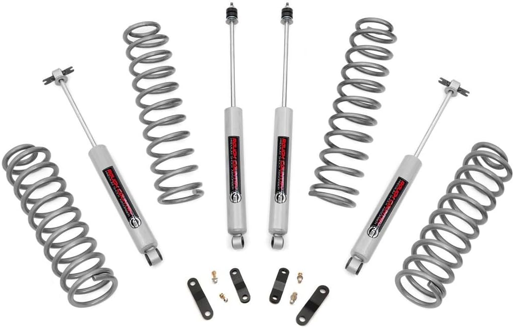Rough Country 2.5" Lift Kit for 2007-2018 Jeep Wrangler JK | 2-Door - PERF678