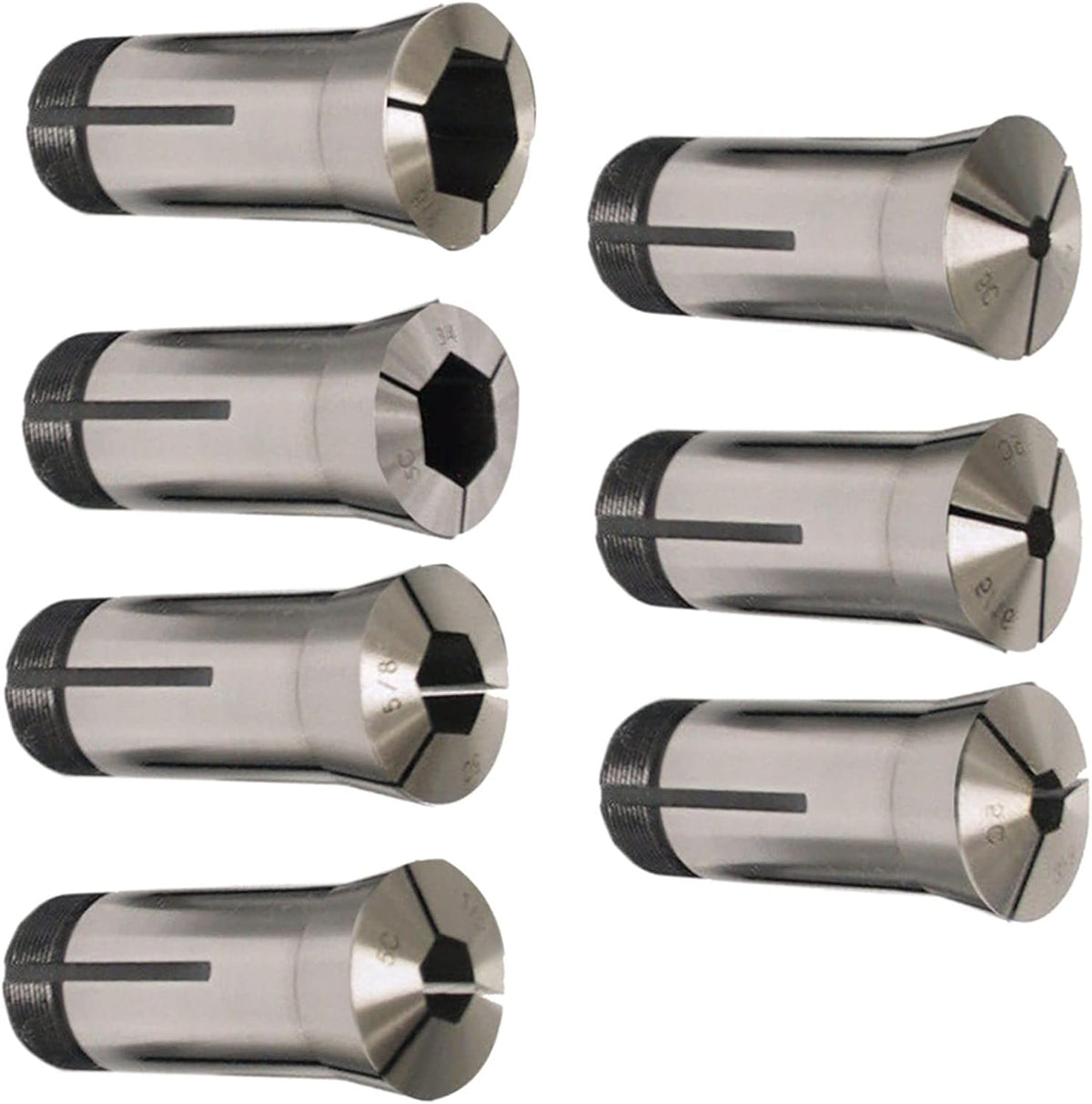 7pcs 5C Hex Collet Set for Automatic Lathes CNC Lathes