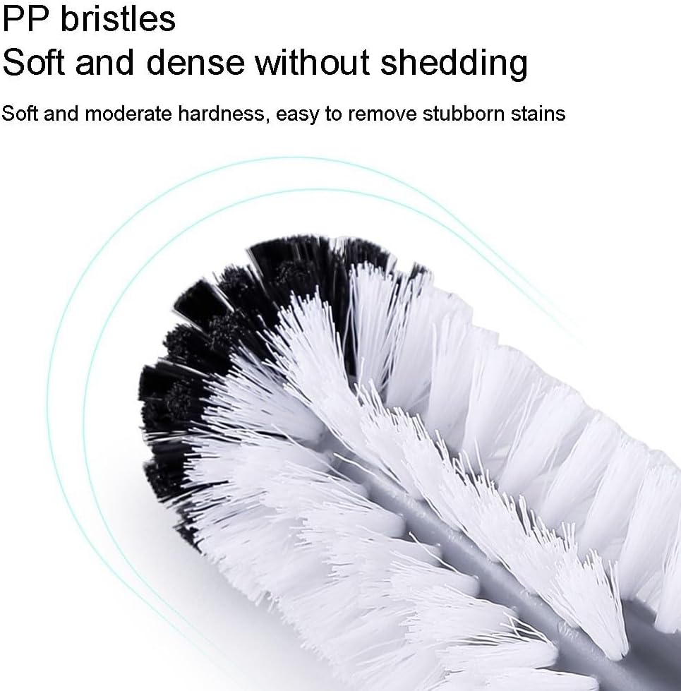 Water Bottle Cleaning for Brush Glass Cup Washer with Suction Base 3 Head, Cleaning Brushes for Glass Cups, Bar for