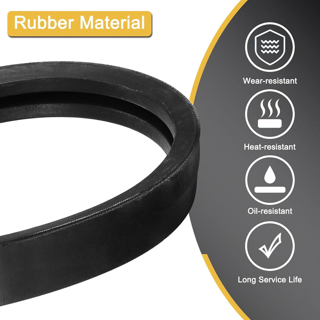 uxcell 2/B44 Classic Wrapped 2 Banded 47" Outer Circ B Profile V-Belt