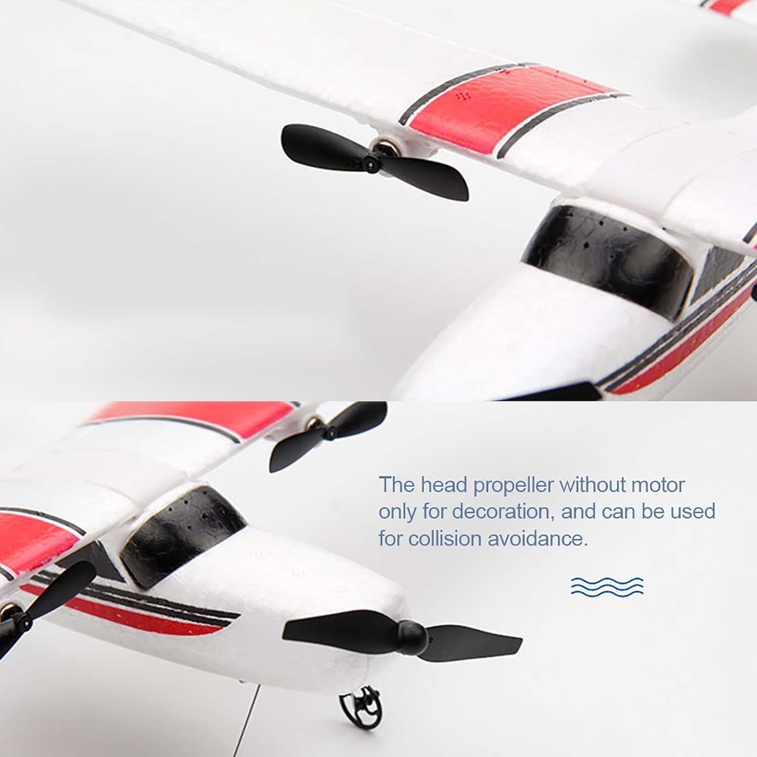 RC Plane, 2.4GHz 2 Channel Remote Control Airplane, EPP Foam Airplane Glider, Easy to Fly RC Aircraft for Beginners