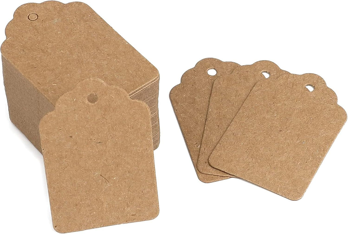 1000PCS Price Tags, 1.9x1.3in Kraft Paper,Unstrung