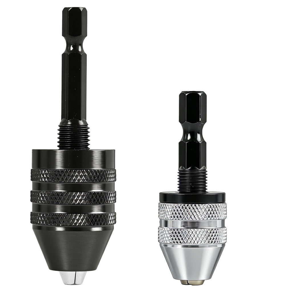 Keyless Drill Chuck Adapter, 1/4 Inch Hex Shank Quick Change Converters