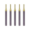 NZ 3 Flute 1/16" Solid Carbide Square End Mill ZrN Coated, 5Pcs