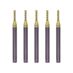 NZ 3 Flute 1/16" Solid Carbide Square End Mill ZrN Coated, 5Pcs