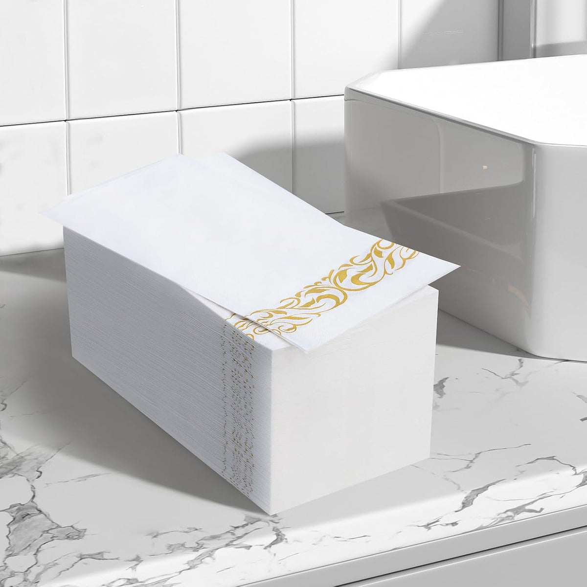 200 Pack Disposable Paper Napkins, 3-Ply Soft & Absorbent