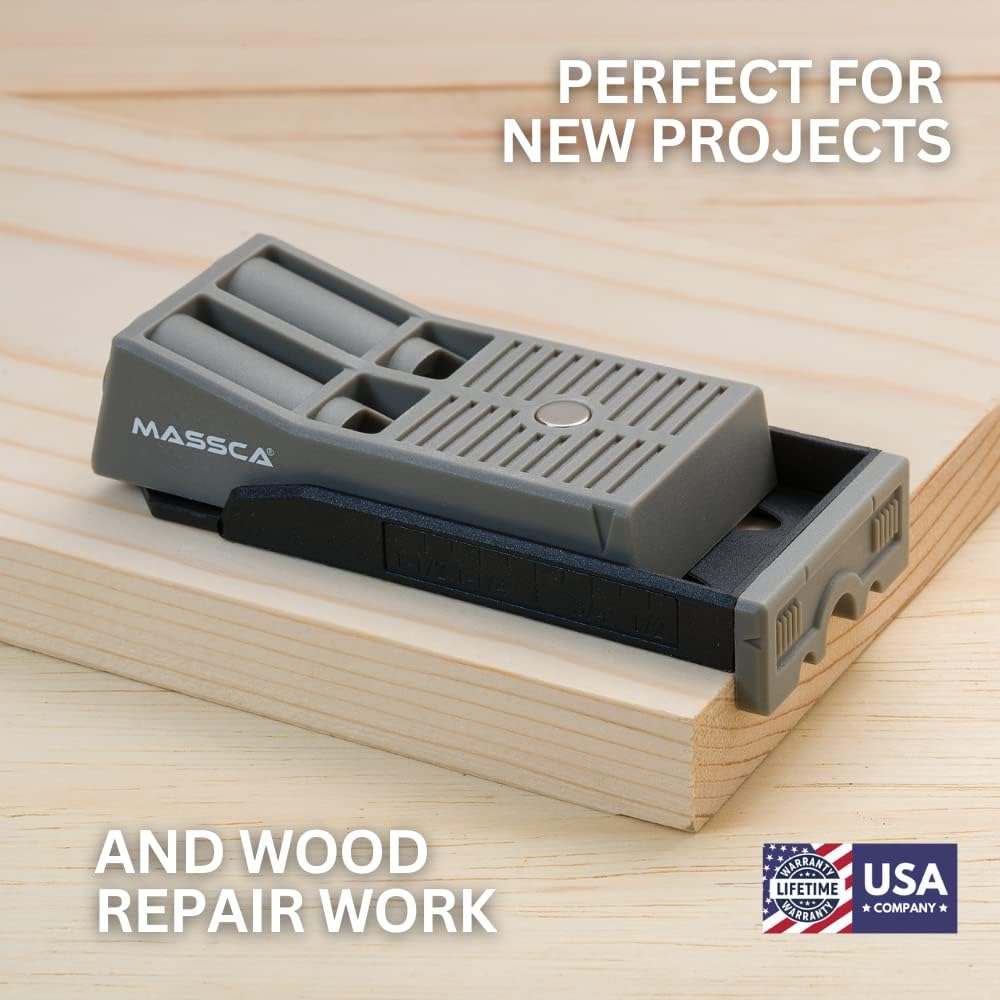 Twin Pocket Hole Jig Kit – Adjustable & Easy to Use Joinery Pocket Screw Jig for Woodworking - Pocket Jig Tool with