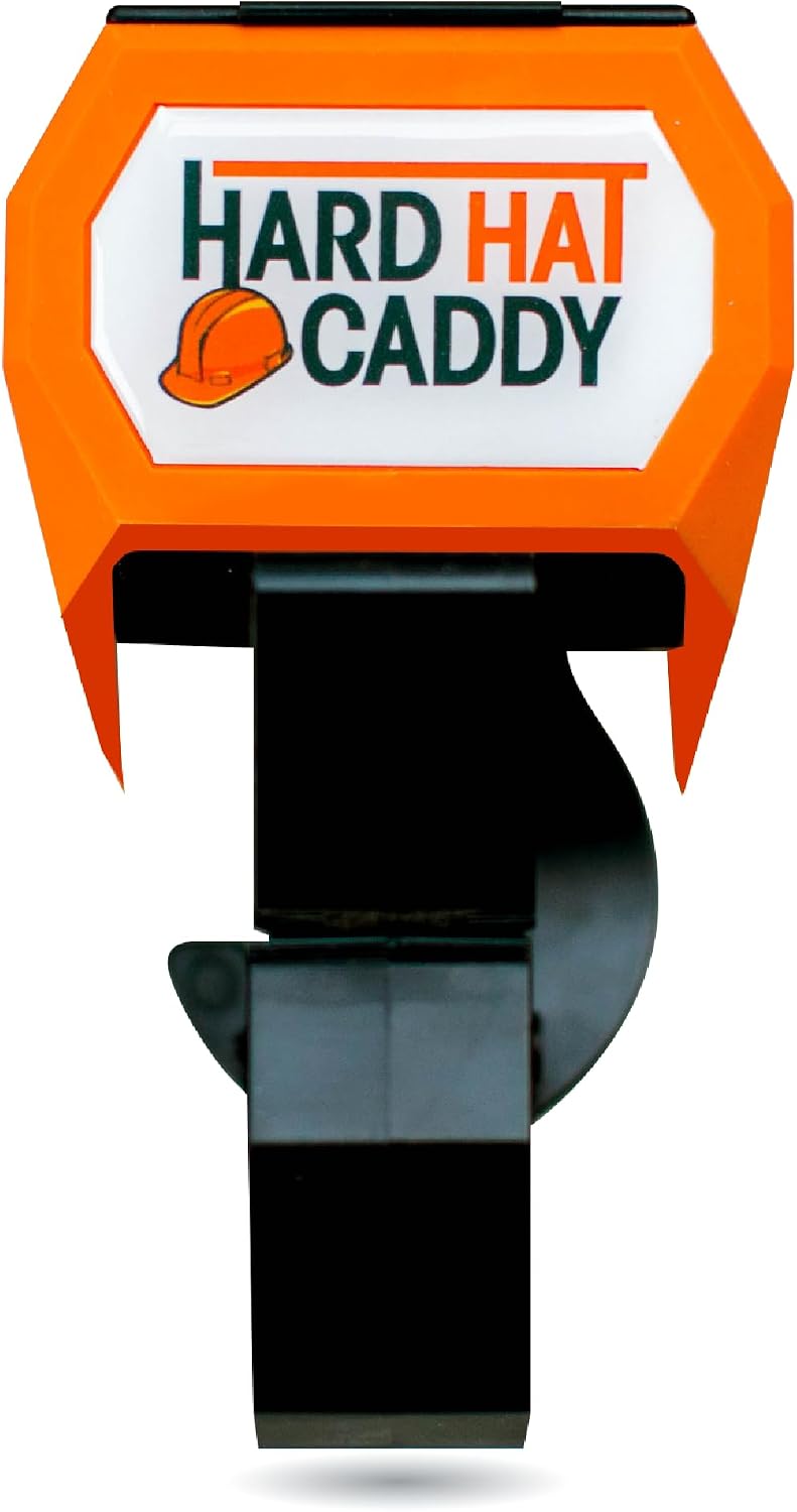 Hard Hat Caddy, All in One PPE Organizer with Magnetic Backing, Belt Clip, & Hook, Compatible with Safety Gear Brands