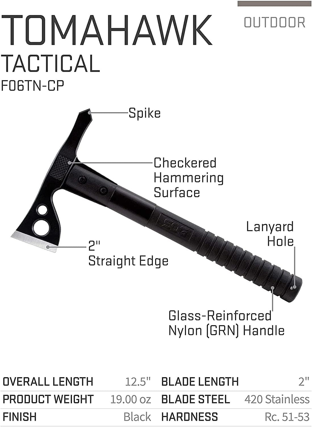 FastHawk- Lighter, Faster, Agile Throwing Hatchet, Versatile Survival Tactical Axe for Competition Throwing and