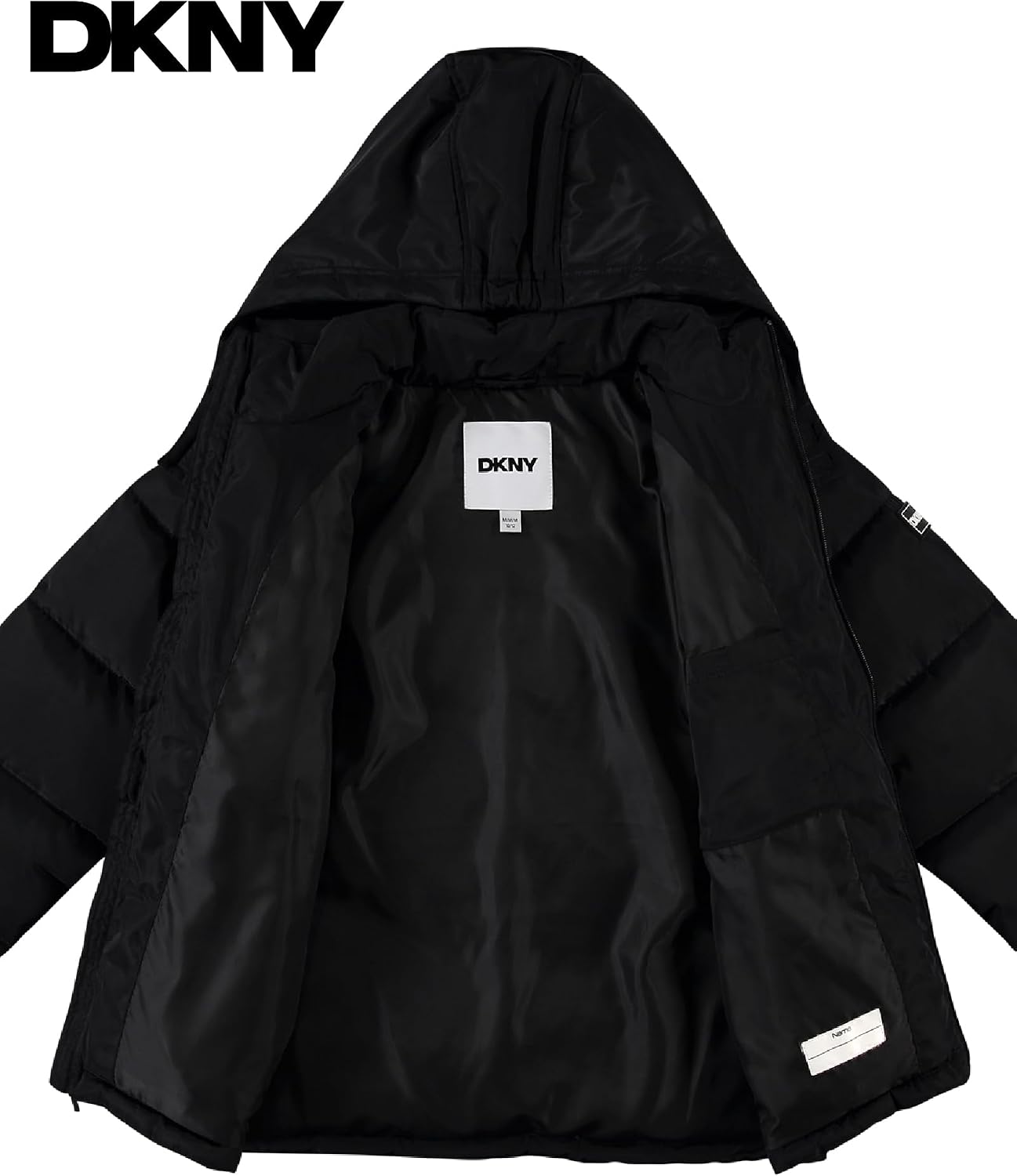 DKNY Boys Puffer Jacket - Heavyweight Quilted Wind & Water Resistant Boys Winter Coat Poly Taffeta Insulated Winter