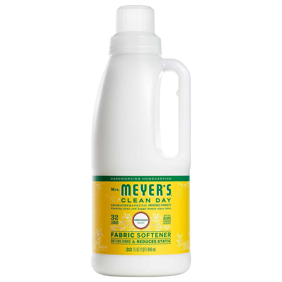 CLEAN DAY Liquid Fabric Softener, Honeysuckle, 32 fl oz
