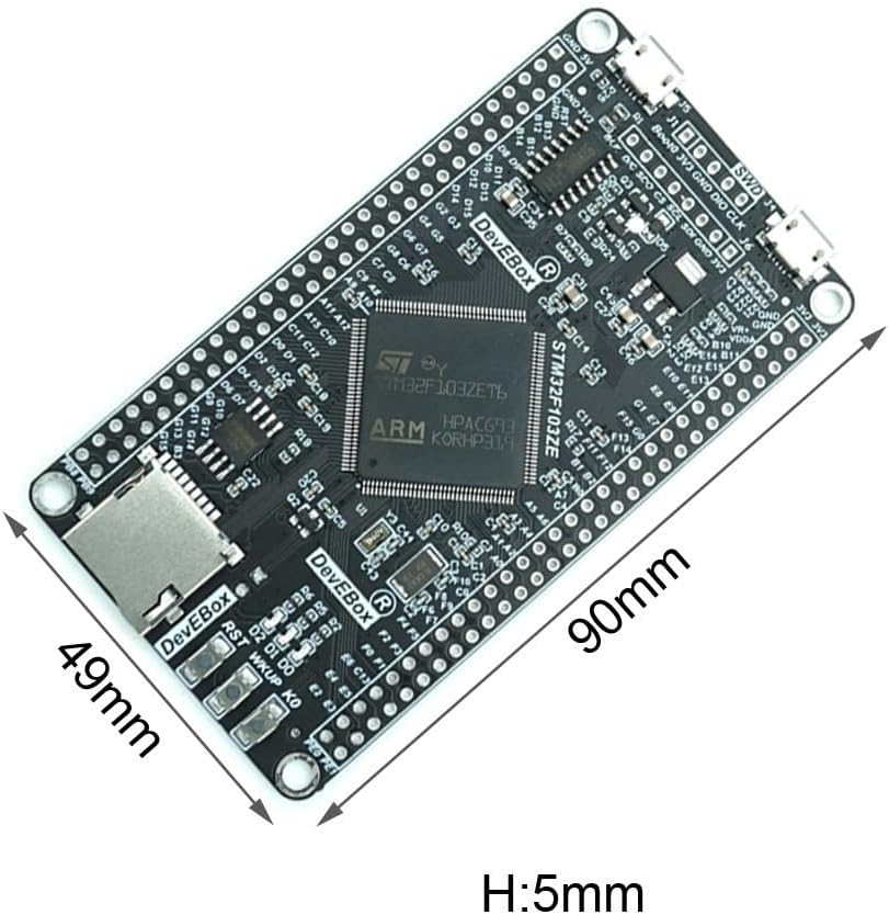 STM32F103ZET6 Development Board, STM32 Core Boards with 8MHz RTC Crystal & SWD Debug Interface for Electronics Hobbyists