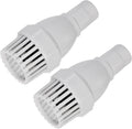 uxcell Foot Valve, G3/4 Thread Filter Strainer Check Valve White Pack of 2