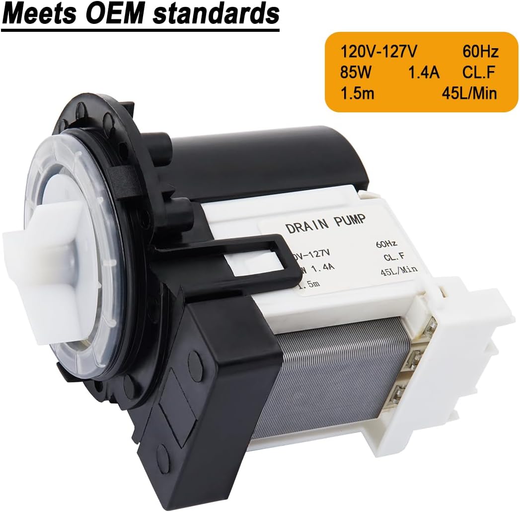 WM2501HVA WM3470HVA WM8100HVA WM8000HVA WM8000HWA Washer Drain Pump for LG