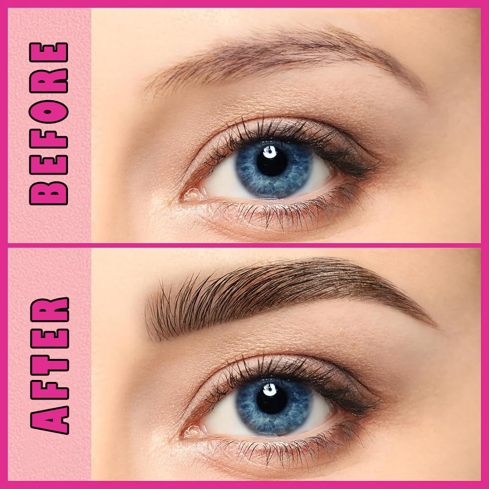 Multi-Tip Eyebrow Pen, Liquid Microblading Effect Hair‑Like Brow Strokes