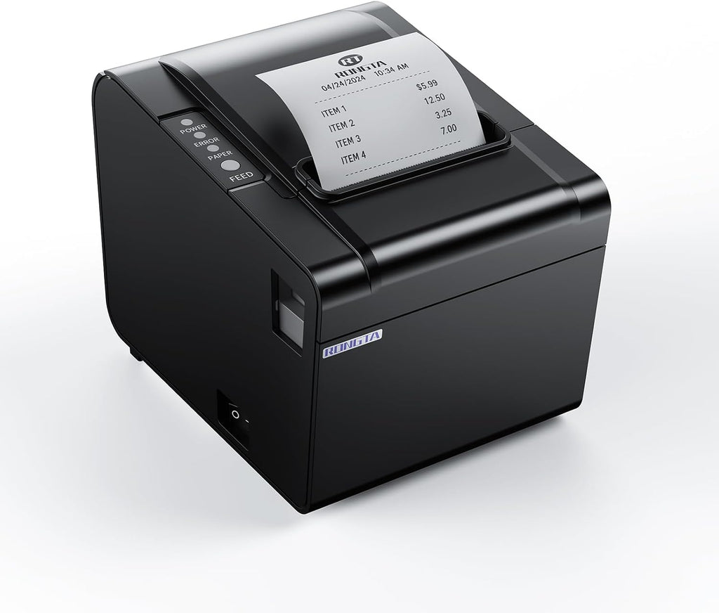 80mm Thermal POS Receipt Printer | Auto Cutter, Small Business