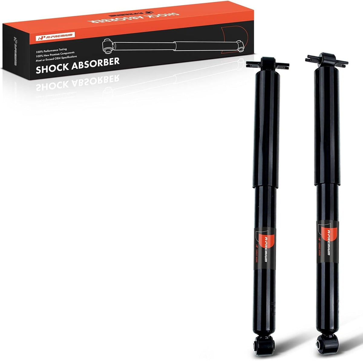 A-Premium Rear Shock Absorbers, Set of 2 - Compatible with Jeep