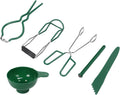 Canning Supplies Starter 6 Pcs Canning Kit - Stainless Steel Supplies Set with Funnel, Tong, Bubble Popper, Jar